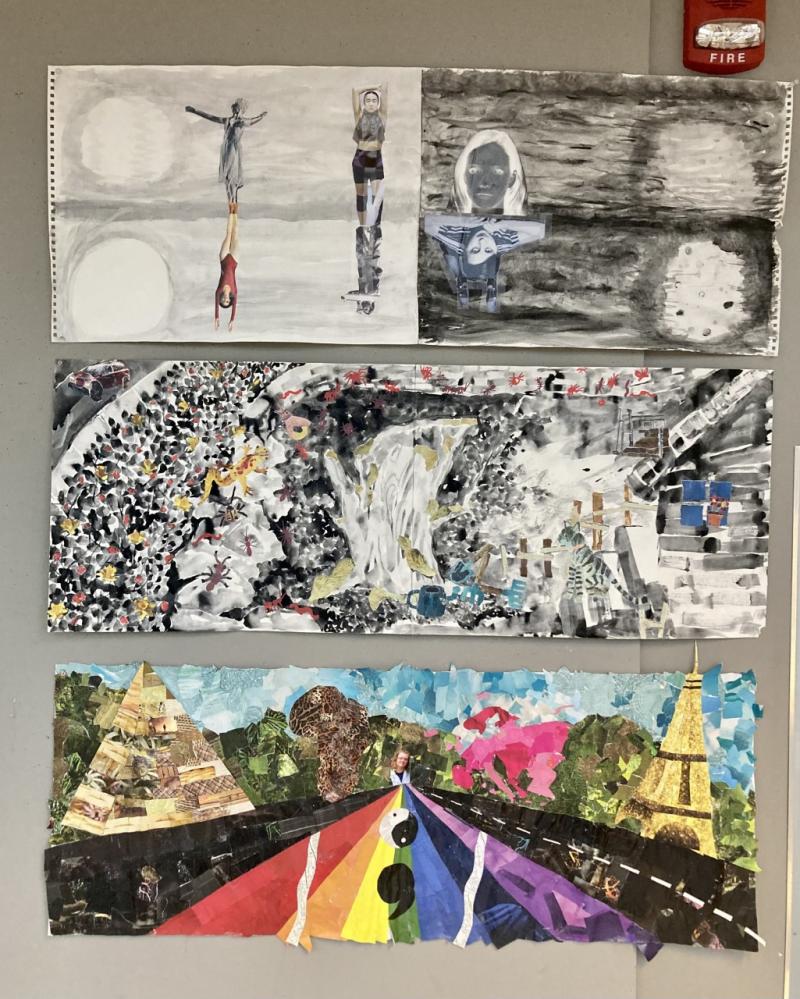 Artwork created by students in Professors Dani ReStack and Carmen Winant's ART 5890 class at the Ohio Reformatory for Women in Autumn 2022.