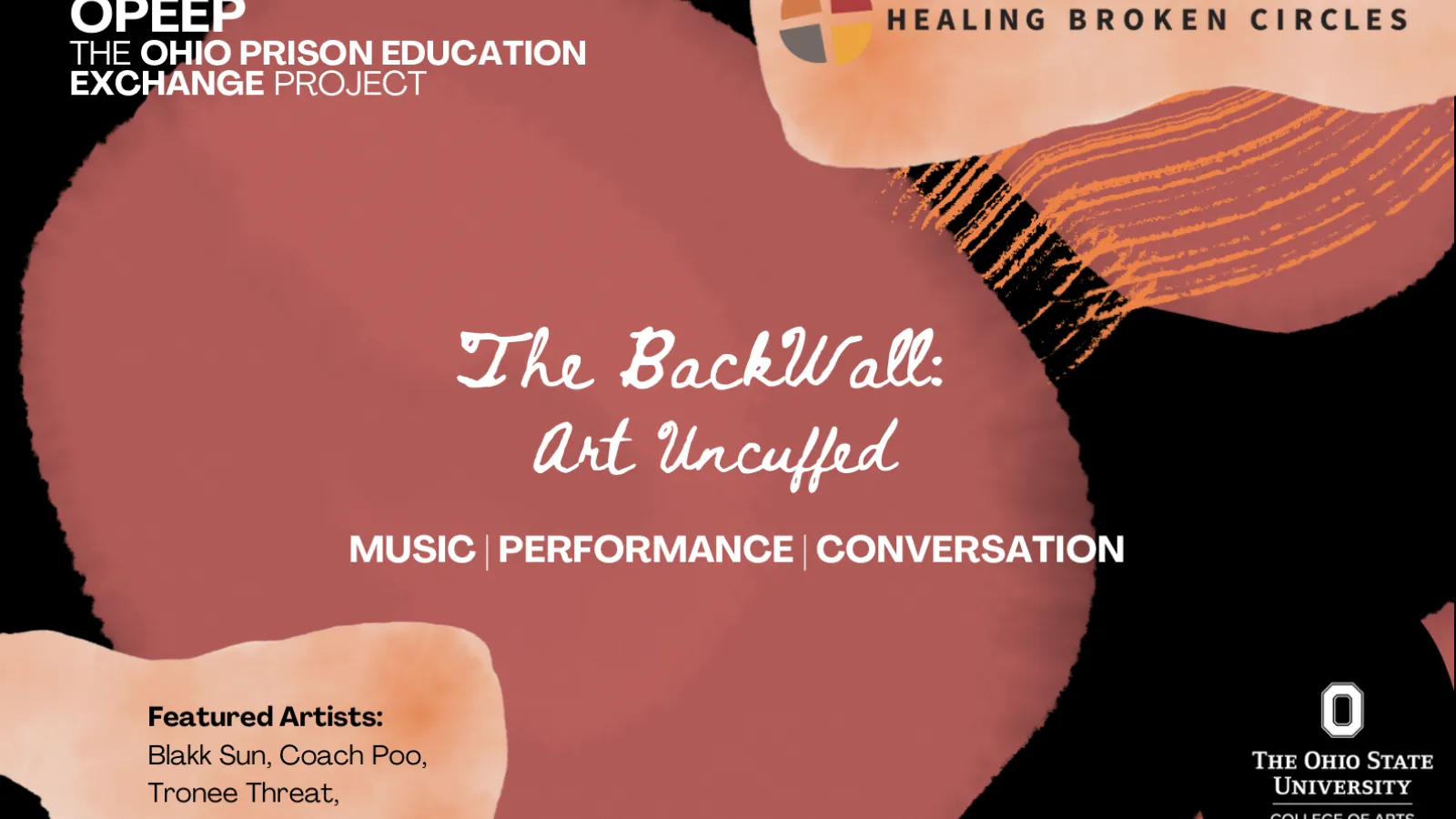 The Back Wall Healing Broken Circles Event Poster