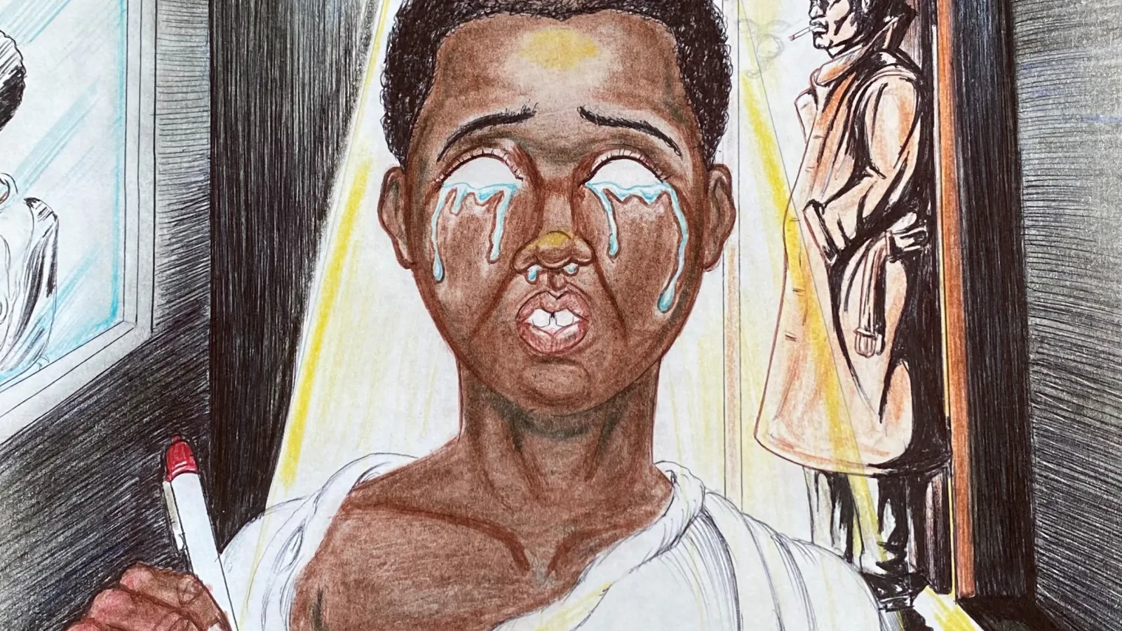 drawing by Aaron