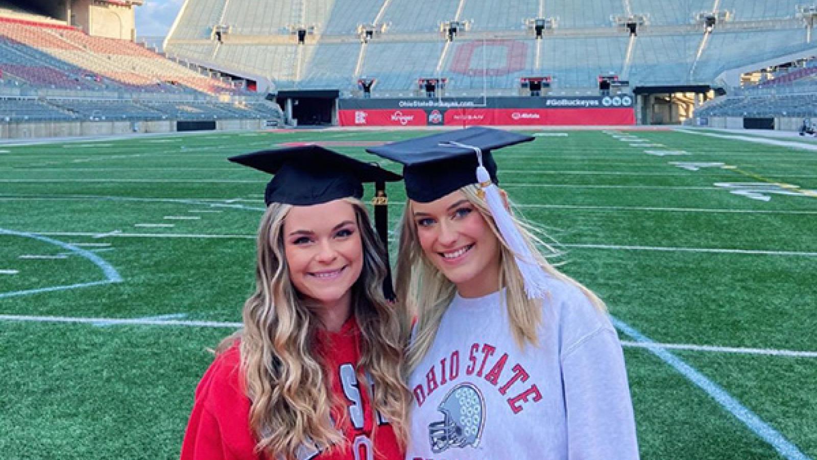 Nicole and sister OSU graduation